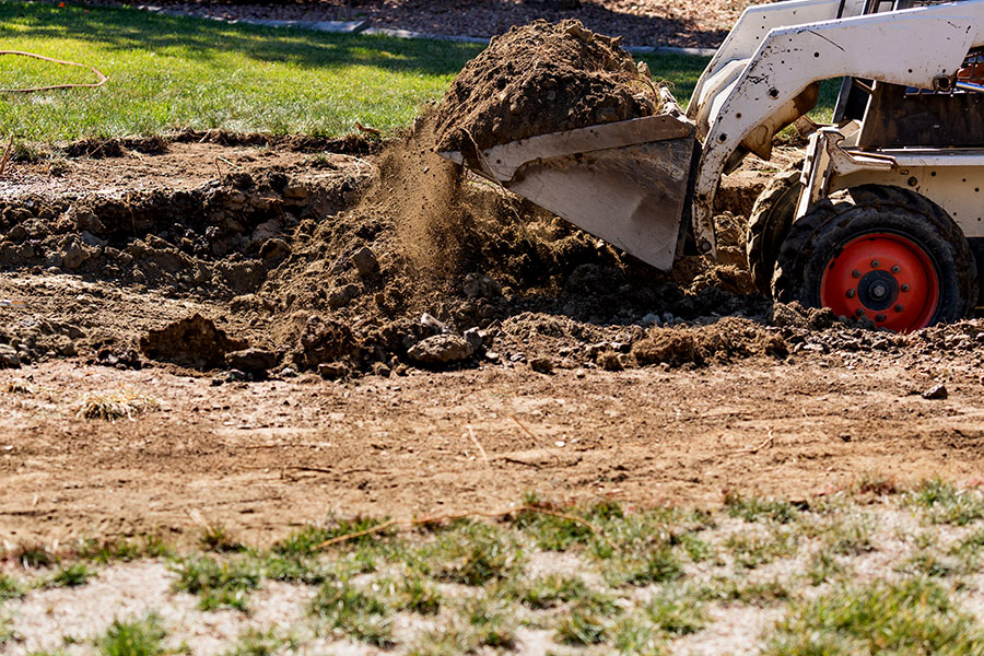 Lawn & Yard Backfill Skidsteer