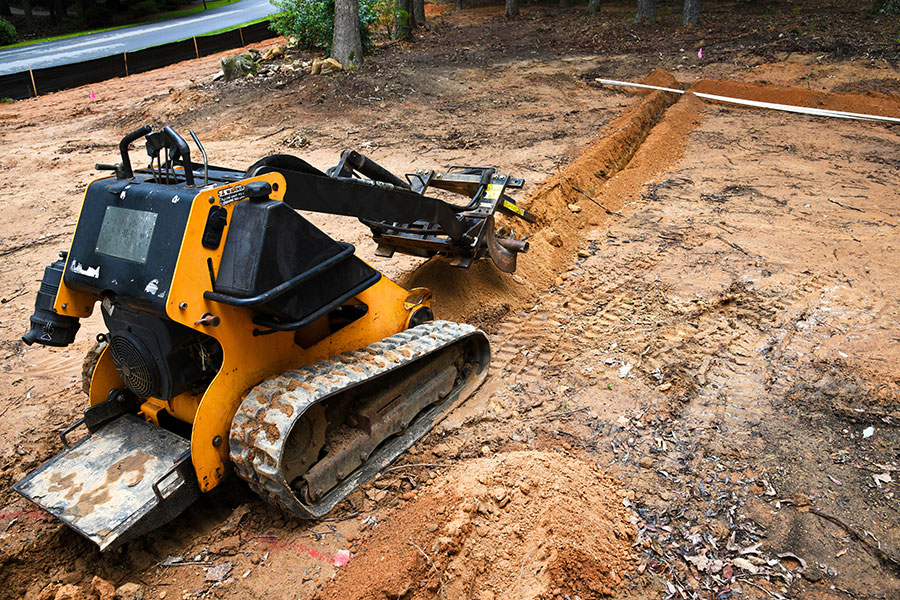 Trench Digging & Water Line Trenching Skid Steer
